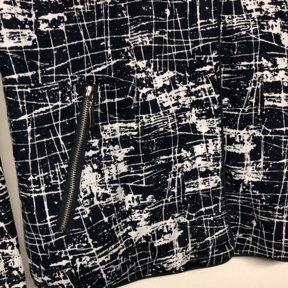 Kenar Navy Blue Full Zip Blazer - Picture 2 of 8